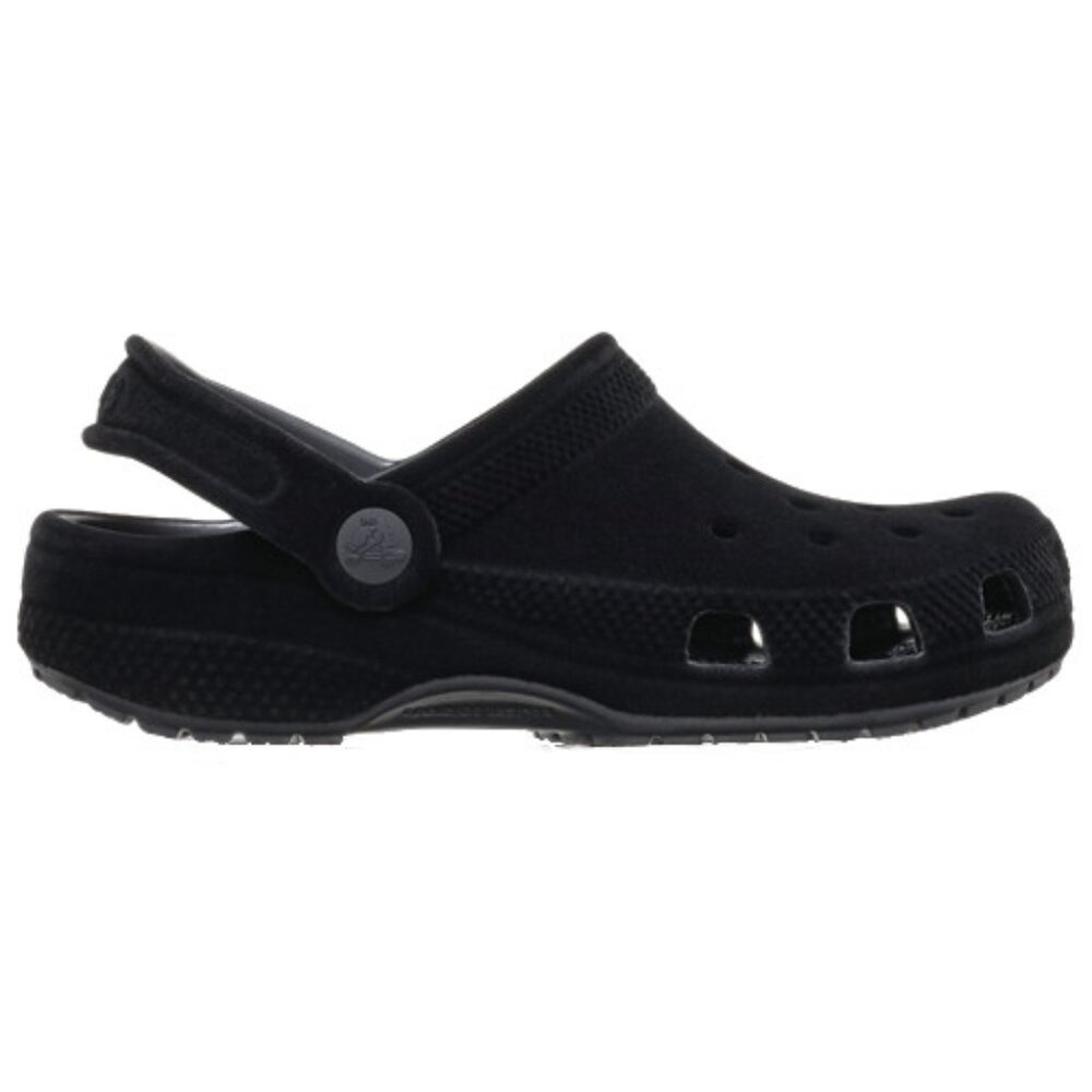 NEW Crocs Sizes C11, C13, J1, J3 Kids' Classic Velvet Clog - Black